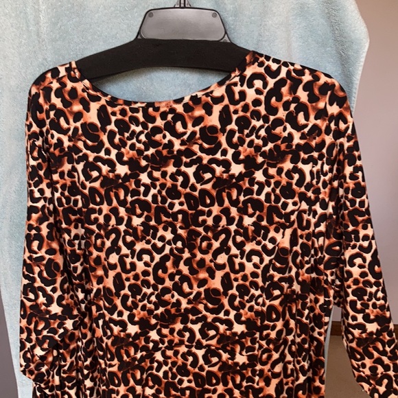 Relist12/15 Bobeau Animal print dress with stretch size 3X - Picture 7 of 17